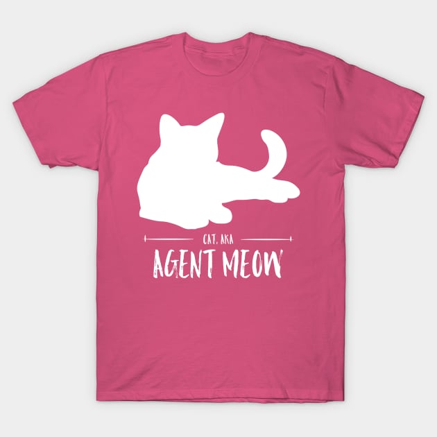 Cat, aka, Agent Meow T-Shirt by Kcaand